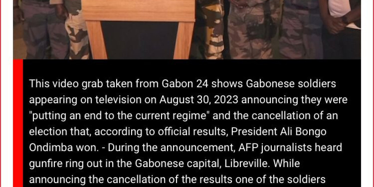 COUP IN GABON, MILITARY STRUCKS, ANNOUNCES CHANGE OF GOVERNMENT AND NULLIFIES ELECTION