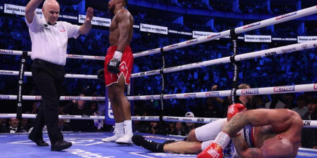 ANTHONY JOSHUA KNOCKED OUT ROBERT HELENIUS AT 02 AREANA IN HEAVYWEIGHT BATTLE