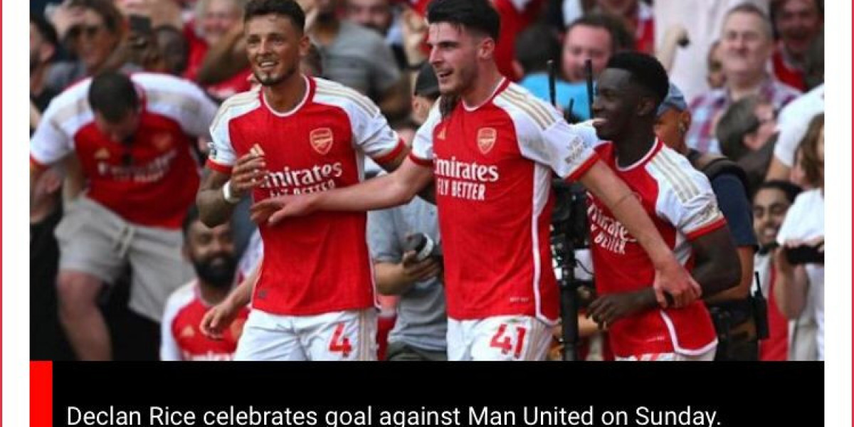 ARSENAL DEFEAT MANCHESTER UNITED 3-1 IN PREMIERSHIP CLASH.