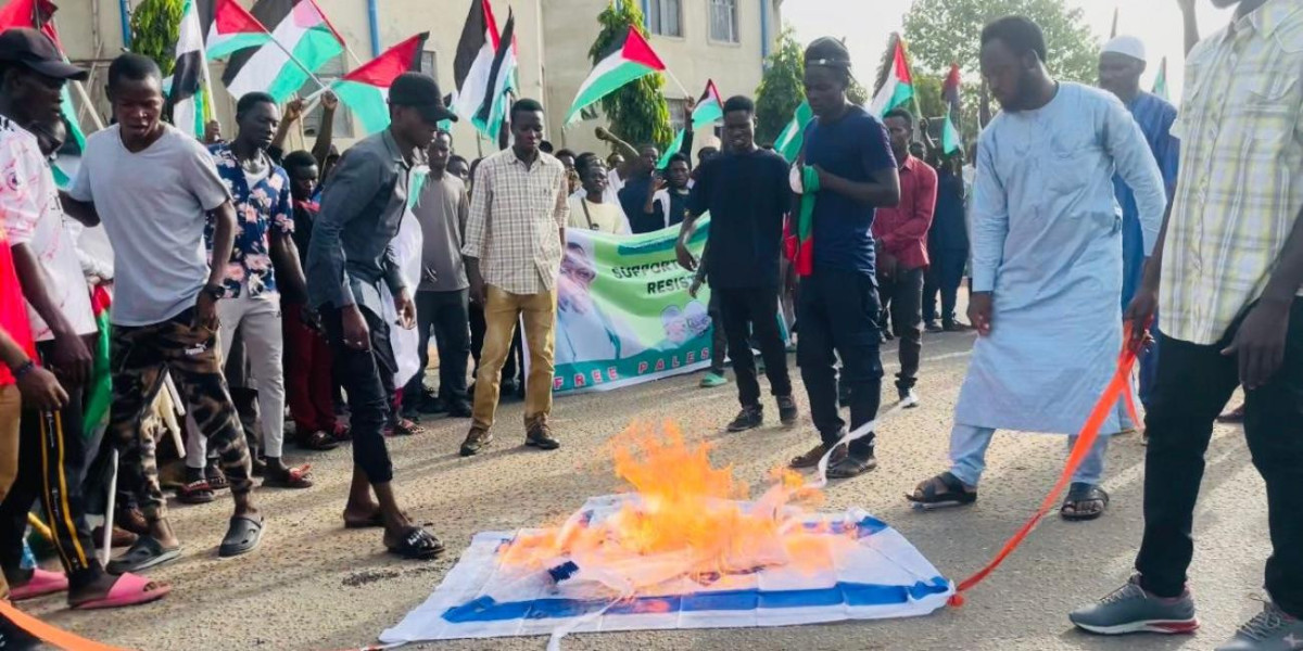 BREAKING NEWS: PROTESTERS IN NIGERIA EXPRESS SOLIDARITY WITH PALESTINIANS AND CRITICIZE ISRAEL