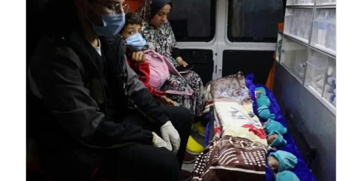 EVACUATION OF PREMATURE BABIES FROM GAZA'S AL-SHIFA HOSPITAL TO EGYPT AMID CONFLICT