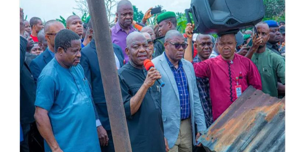 Governor Otti Orders Immediate Reconstruction of Aba's Timber Market After Fire Tragedy