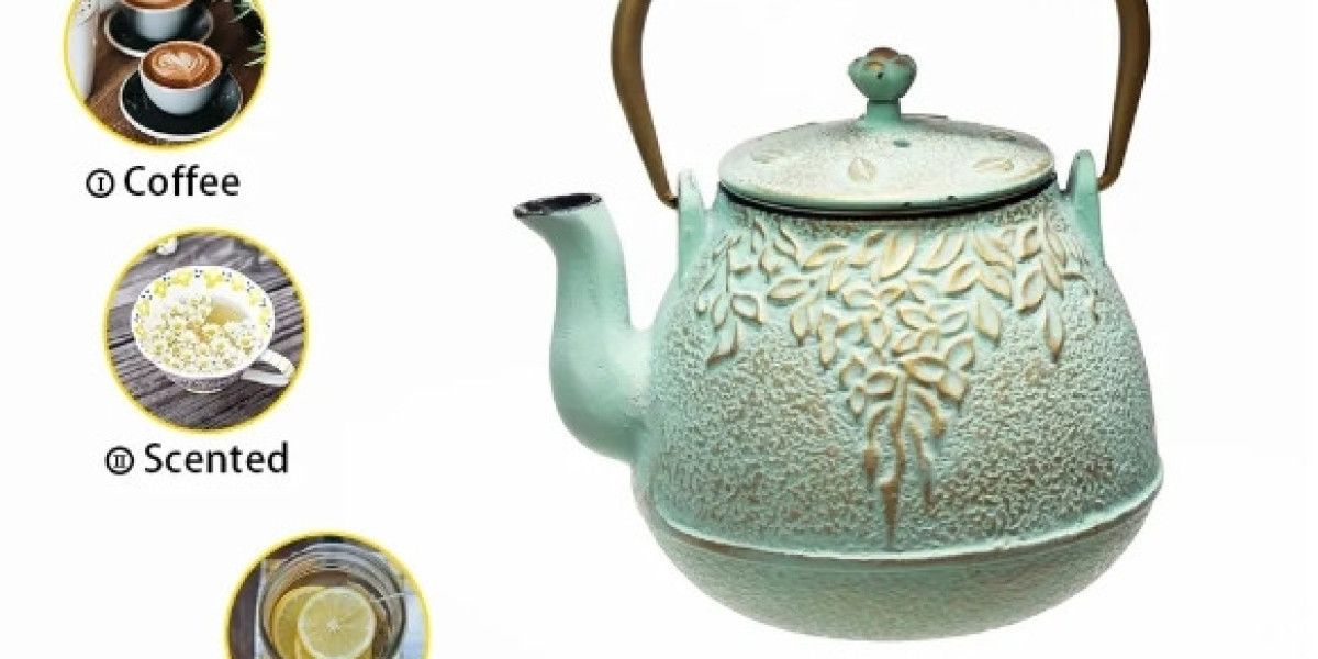 The Elegance of a Leaf-Designed Cast Iron Kettle