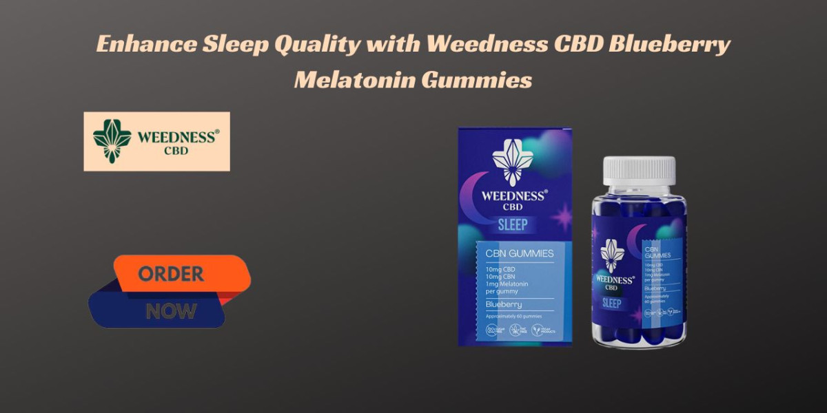 Enhance Sleep Quality with Weedness CBD Blueberry Melatonin Gummies