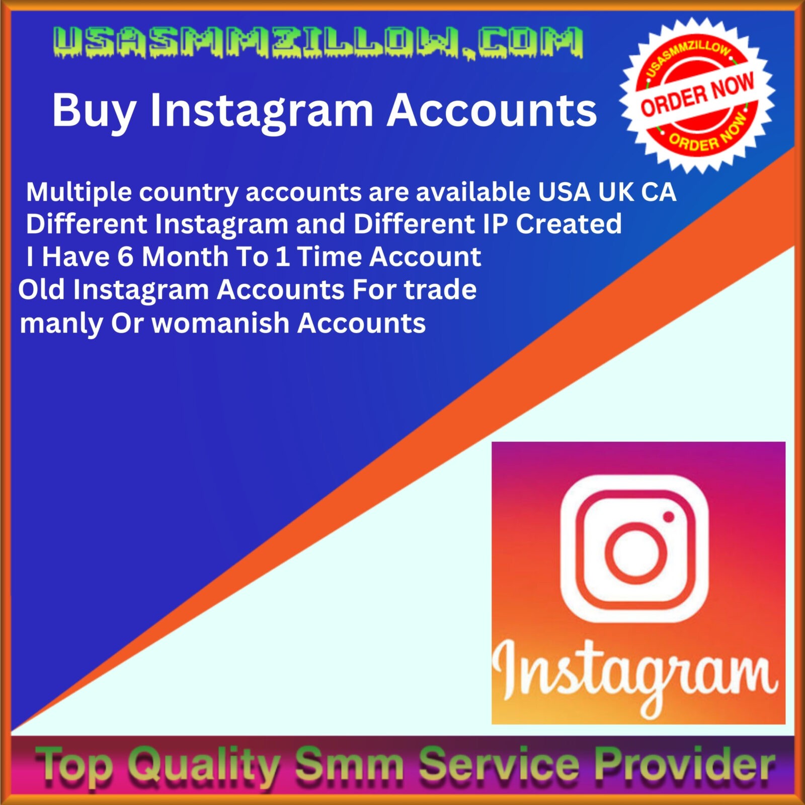 Buy Instagram Accounts - 100% Real & Active Us Uk Ca