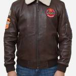 leather flight jacket mens