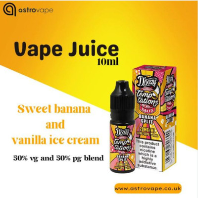 Banana Split By Doozy Temptations 10ml Vape Juice Profile Picture