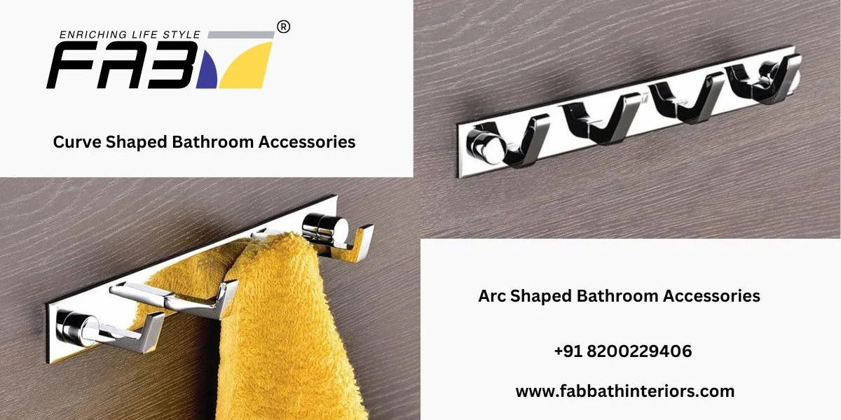 Curve Shaped Bathroom Accessories by Fab Bath Interiors