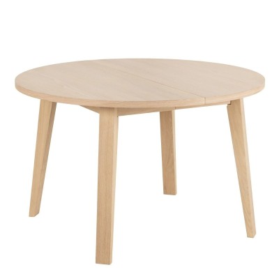 A-LINE Round Extending Dining Table in White Oak Profile Picture