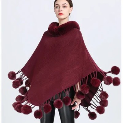 Poncho Fur Ball Decoration Shawl Profile Picture