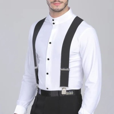 Men's Suspenders - X-back 4 Clips Adjustable Elastic Pants Braces Profile Picture