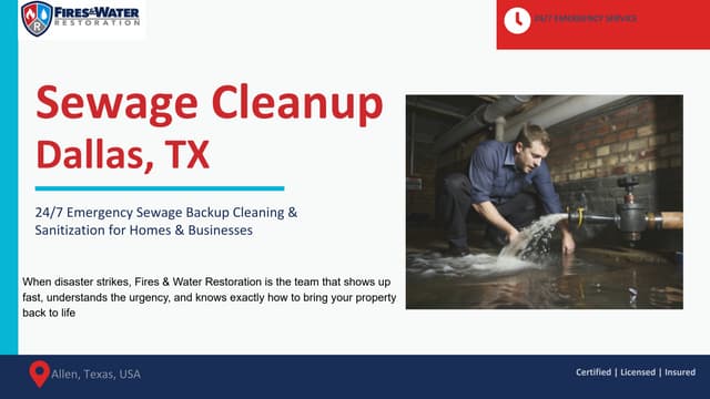 Sewage Cleanup in Dallas TX- Emergency services | PDF
