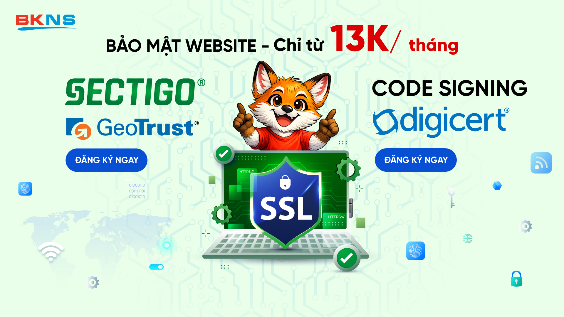Đăng ký, Mua chứng chỉ SSL Certificate giá rẻ kích hoạt ngay